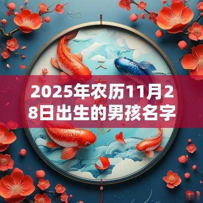2025年农历11月28日出生的男孩名字宝典命理取名推荐
