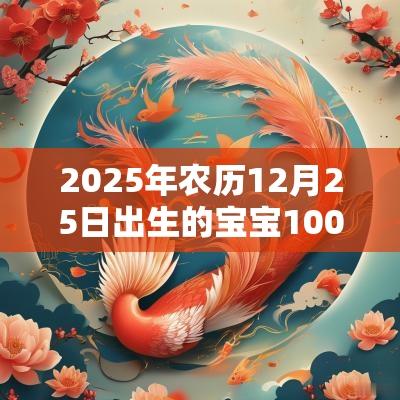 2025年农历12月25日出生的宝宝100分的名字福气吉祥好名推荐