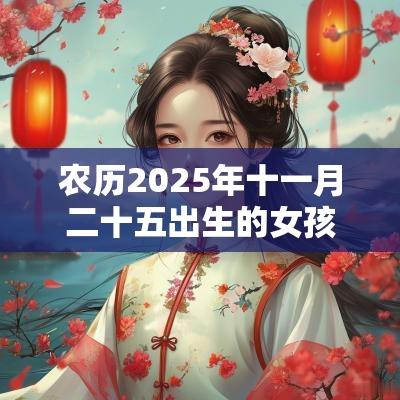 农历2025年十一月二十五出生的女孩好不好五行缺木火取名测试打分
