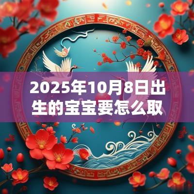 2025年10月8日出生的宝宝要怎么取名生辰八字缺火男孩名字精选