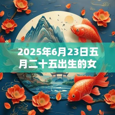 2026年6月23日五月二十五出生的女宝宝生辰八字取名如何改运