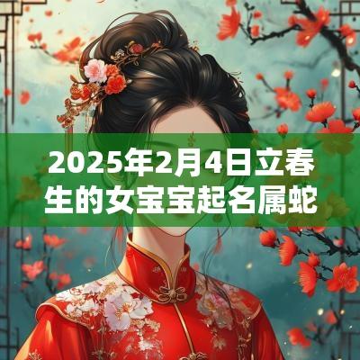 2025年2月4日立春生的女宝宝起名属蛇的女孩2月4日出生的优美名字