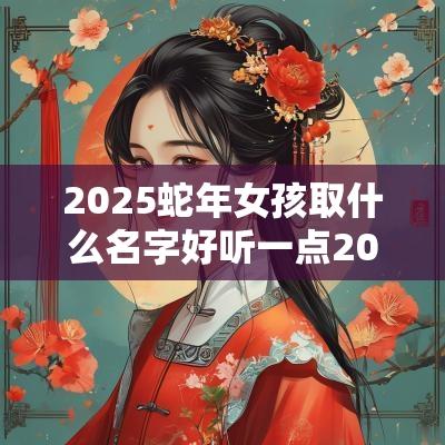 2025蛇年女孩取什么名字好听一点2025年属蛇女取名宜用字