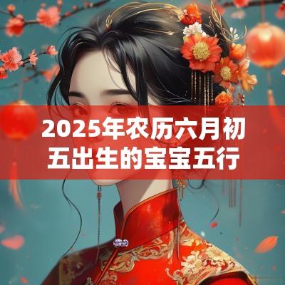 2025年农历六月初五出生的宝宝五行八字命运好听不俗气的名字