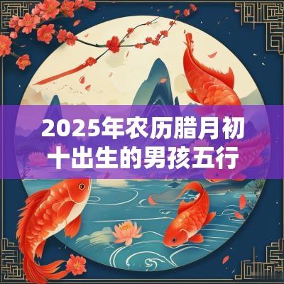 2025年农历腊月初十出生的男孩五行八字解读缺金缺火的起名宜用字