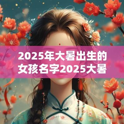 2025年大暑出生的女孩名字2025大暑女宝宝的好听寓意好的名字