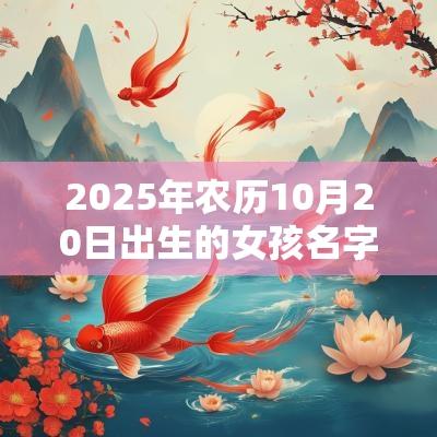 2025年农历10月20日出生的女孩名字推荐有诗意的蛇年女孩名字