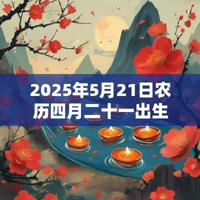 2025年5月21日农历四月二十一出生的男宝宝五行旺缺八字起名