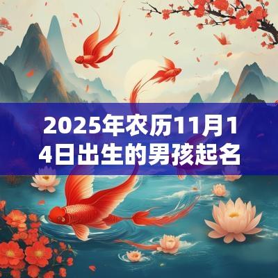 2025年农历11月14日出生的男孩起名楚辞周易楚辞取名的宝宝名字