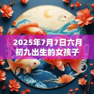 2025年7月7日六月初九出生的女孩子五行八字解读属土的起名宜用字