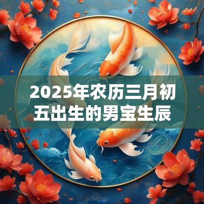 2025年农历三月初五出生的男宝生辰八字好吗五行不缺免费取好名字