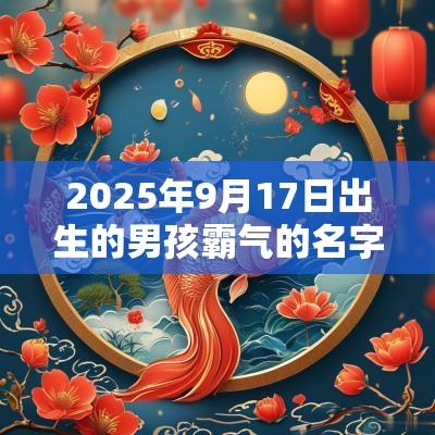 2025年9月17日出生的男孩霸气的名字高雅阳刚的男宝宝起名技巧