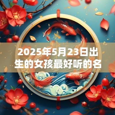 2025年5月23日出生的女孩最好听的名字女孩缺火漂亮有涵养的名字