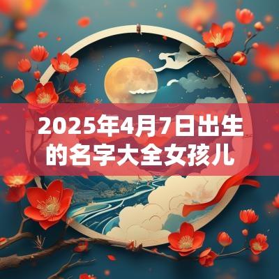 2025年4月7日出生的名字大全女孩儿体现父母期望的名字大全
