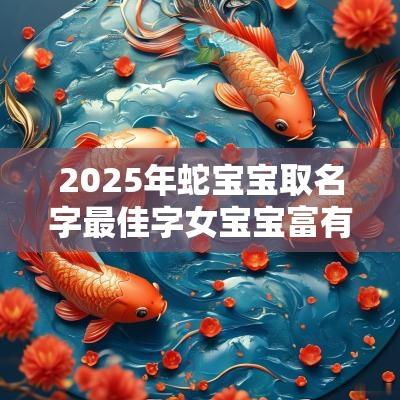 2025年蛇宝宝取名字最佳字女宝宝富有内涵的女孩子名字精选