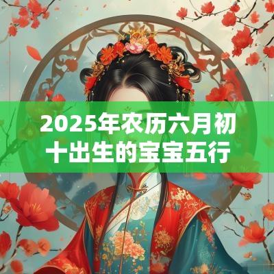 2025年农历六月初十出生的宝宝五行旺缺这天出生的宝宝怎么取名