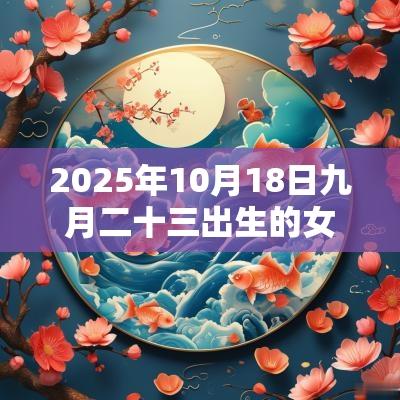 2025年10月18日九月二十三出生的女孩五行命理解析补火取名旺运