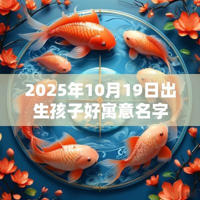 2025年10月19日出生孩子好寓意名字聪明过人的宝宝起名大全