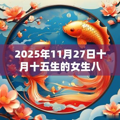 2025年11月27日十月十五生的女生八字取名温暖人心的名字
