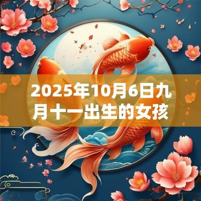 2025年10月6日九月十一出生的女孩五行命理解析补火取名旺运