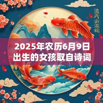 2025年农历6月9日出生的女孩取自诗词的名字温柔好听名字大全