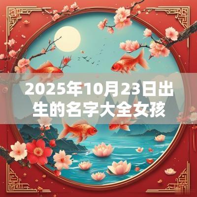 2025年10月23日出生的名字大全女孩儿气质美好的蛇年女宝宝名字