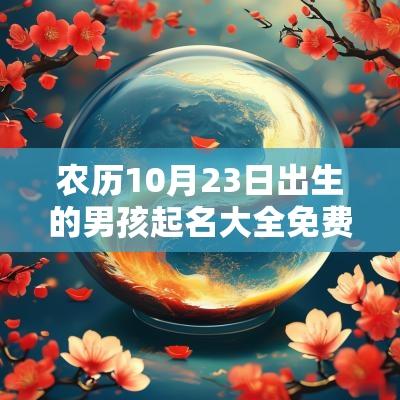 农历10月23日出生的男孩起名大全免费取名宝典好名取名大全