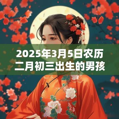 2025年3月5日农历二月初三出生的男孩五行查询属火怎么取名好