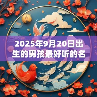 2025年9月20日出生的男孩最好听的名字诗经楚辞取名大气的名字