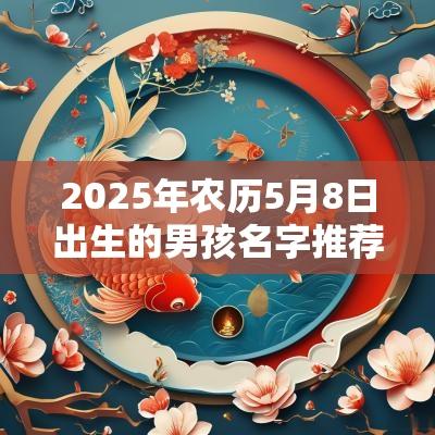 2025年农历5月8日出生的男孩名字推荐2025蛇年最旺男孩名字