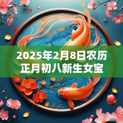 2025年2月8日农历正月初八新生女宝宝五行查询属水怎么取名好