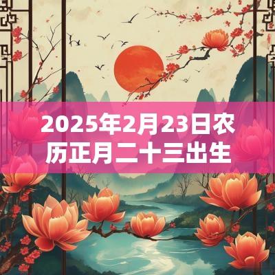 2025年2月23日农历正月二十三出生的男宝宝缺金取名高分名字建议