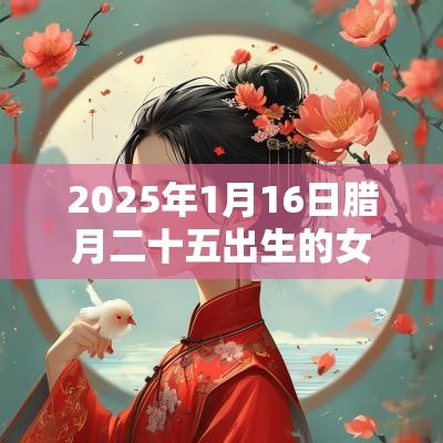 2025年1月16日腊月二十五出生的女孩缺金取名高分名字建议