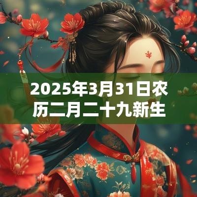 2025年3月31日农历二月二十九新生男孩五行属水阳光开朗的名字