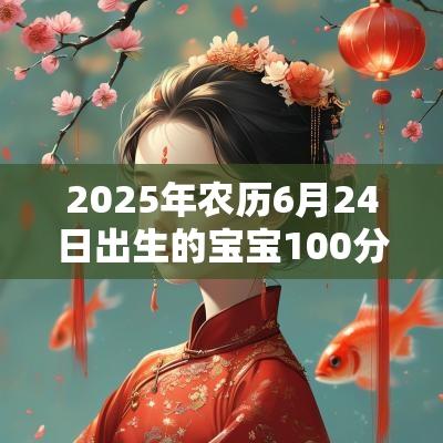2025年农历6月24日出生的宝宝100分的名字高雅大气女孩名字大全