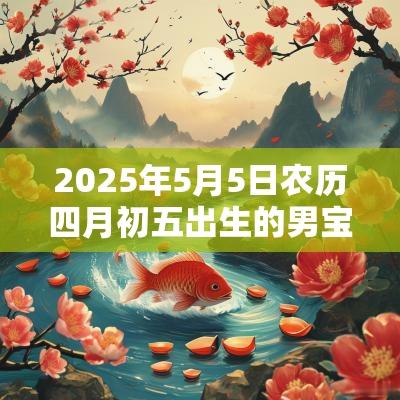 2025年5月5日农历四月初五出生的男宝宝五行查询缺金怎么取名好