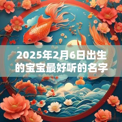 2025年2月6日出生的宝宝最好听的名字出自诗词当中的男孩名