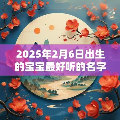 2025年2月6日出生的宝宝最好听的名字好听有气质的男宝宝名字