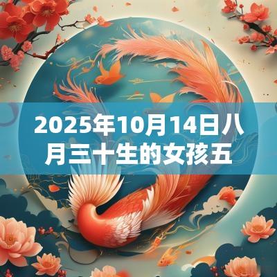 2025年10月14日八月三十生的女孩五行缺金火今日取名宝典