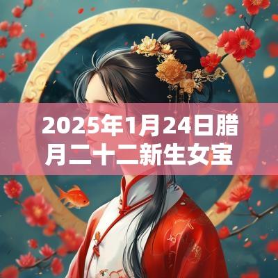 2025年1月24日腊月二十二新生女宝宝五行八字解读属火的起名宜用字