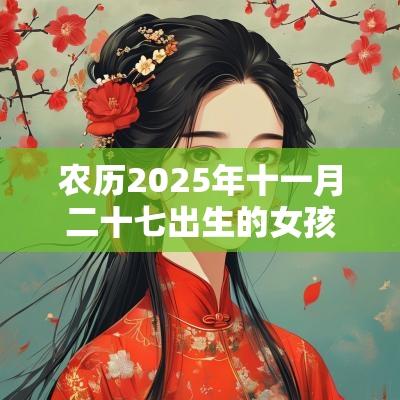 农历2025年十一月二十七出生的女孩生辰八字本日五行缺木火取名