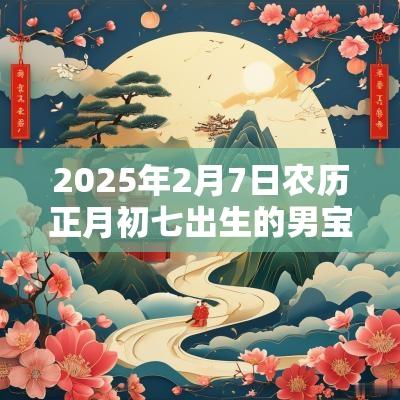 2025年2月7日农历正月初七出生的男宝宝起名新生儿五行缺火的名字