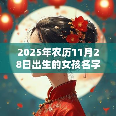 2025年农历11月28日出生的女孩名字集锦顺耳的蛇年女孩名字