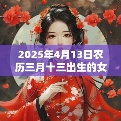 2025年4月13日农历三月十三出生的女宝宝五行命理解析补火取名旺运