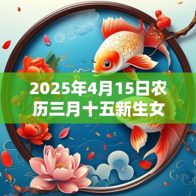 2025年4月15日农历三月十五新生女孩五行查询属土怎么取名好