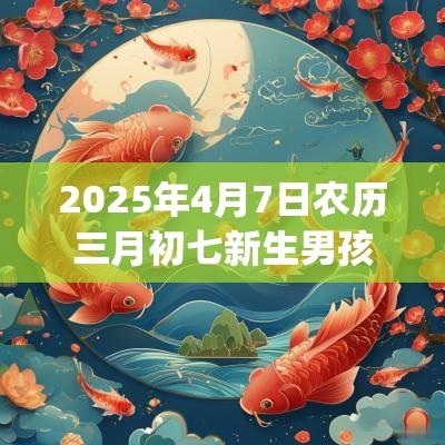 2025年4月7日农历三月初七新生男孩起名新生儿五行缺_的名字