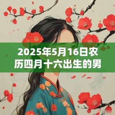 2025年5月16日农历四月十六出生的男孩八字怎么排五行缺金取名