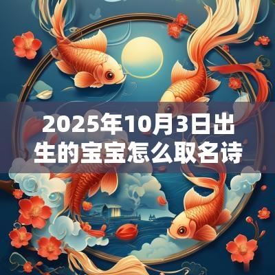 2025年10月3日出生的宝宝怎么取名诗经楚辞中寓意美好的名字