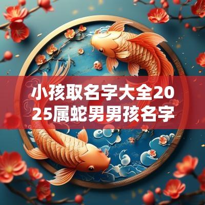 小孩取名字大全2025属蛇男男孩名字大全2025最新版的属蛇