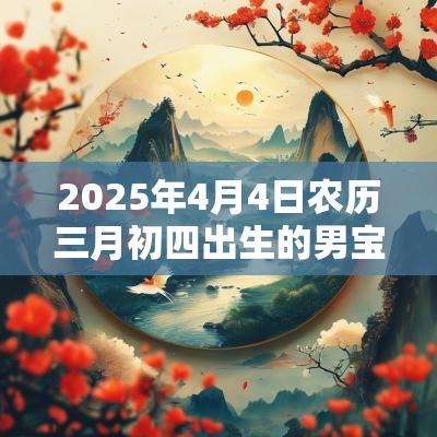 2025年4月4日农历三月初四出生的男宝宝五行命理解析补土取名旺运